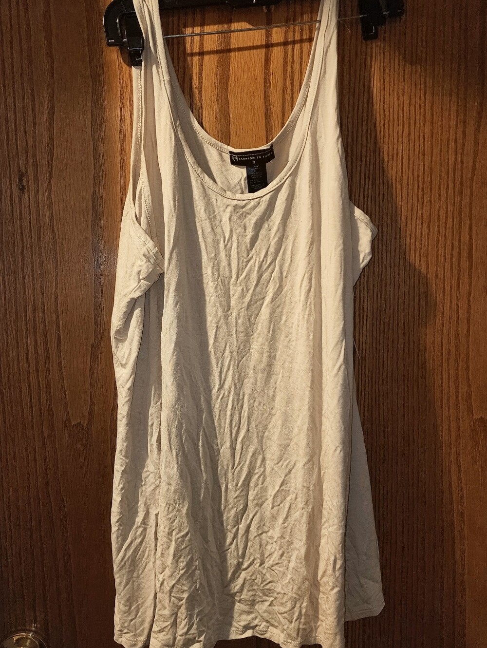 Fashion to Figure Khaki Scoop Neck Layerin Tank Top 2 NWT - Picture 2 of 8